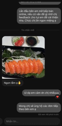 Feedback từ fanpage